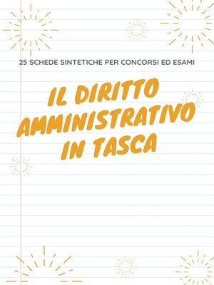 cover image of Il diritto amministrativo in tasca